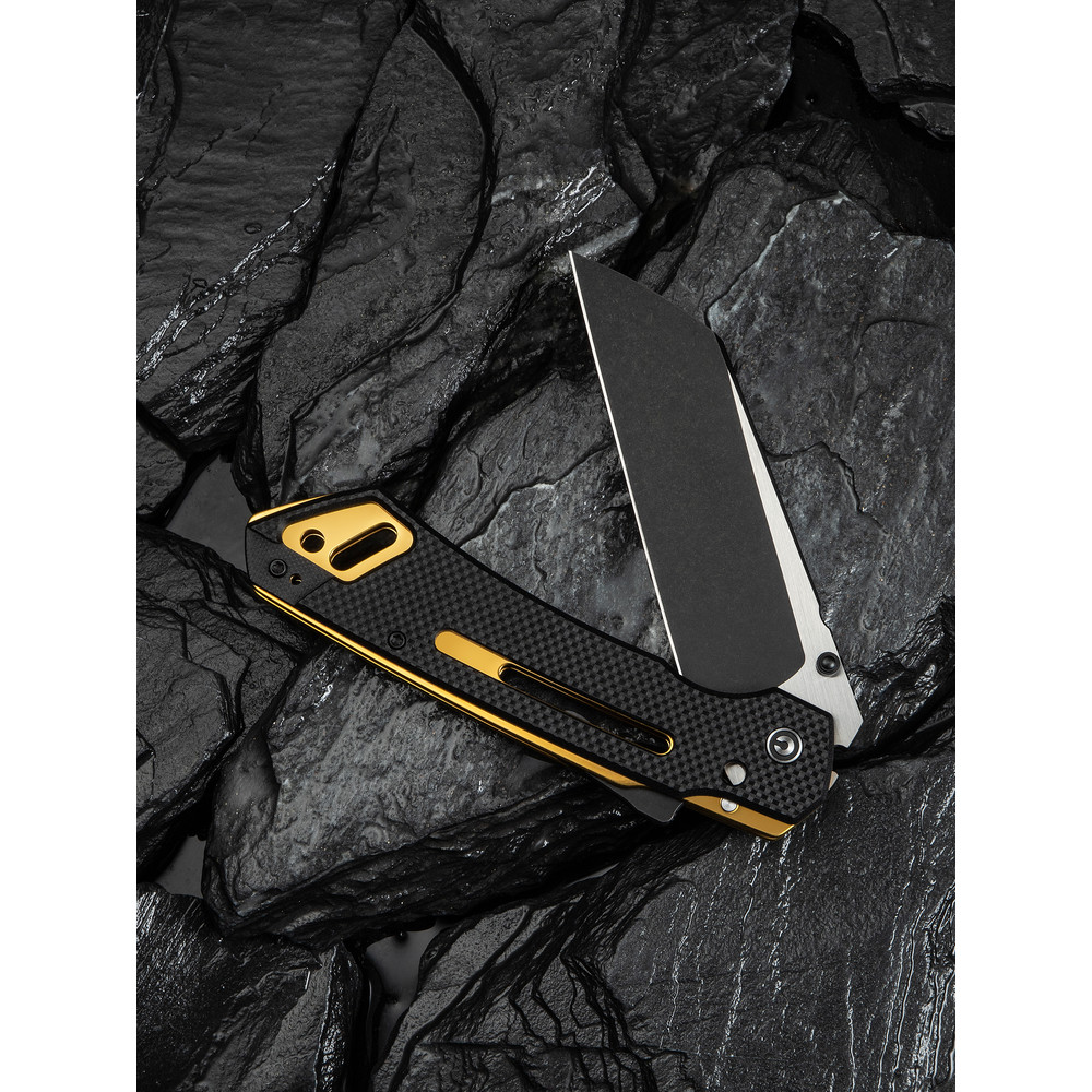 Ніж складаний тактичний Civivi Buster FG, (10.7 см) Nitro-V / G10 чорно-золотий Киев - изображение 11