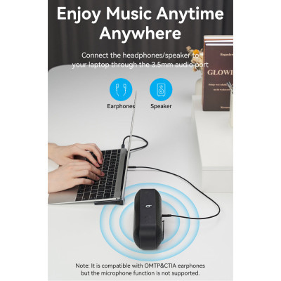 Концентратор Vention USB3.1 Type-C to HDMI/VGA/USB-C/USB3.0x3/RJ45/SD/TF/TRRS 3.5mm/PD 100W 11in1 (THTHC) Вінниця - фото 6