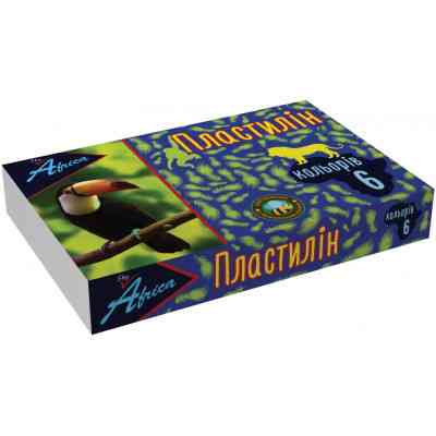 Пластилин Economix Africa sky, 6 цветов 110 г (E60614) Винница