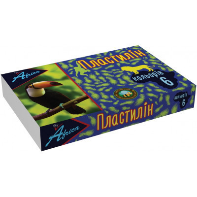 Пластилин Economix Africa sky, 6 цветов 110 г (E60614) Винница - изображение 1
