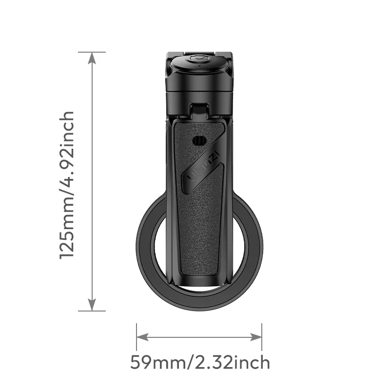 Селфи-монопод Ulanzi JJ03 3-in-1 Magnetic Phone Tripod with Remote Control Black Одесса - изображение 7