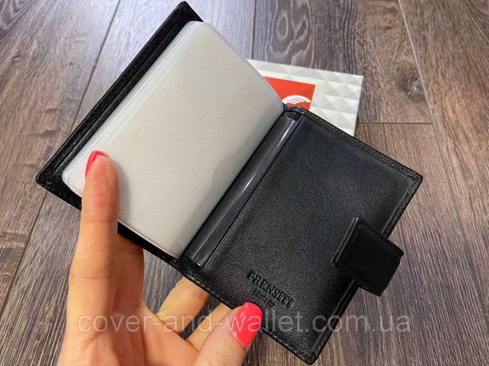 Компактна шкіряна жіноча візитниця з бантом Prensiti Київ - фото 5