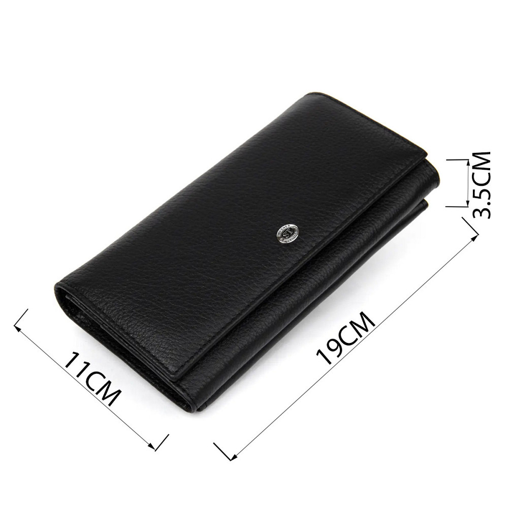 Добротный женский кошелек ST Leather 19375 Черный Киев - изображение 9