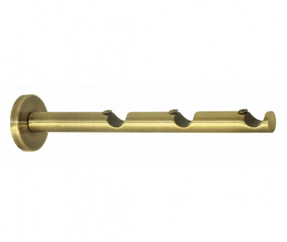 Тримач Orvit ЦИЛІНДР (20 см) трирядний до стіни 16\16\16 мм ЗОЛОТО Львов - изображение 1