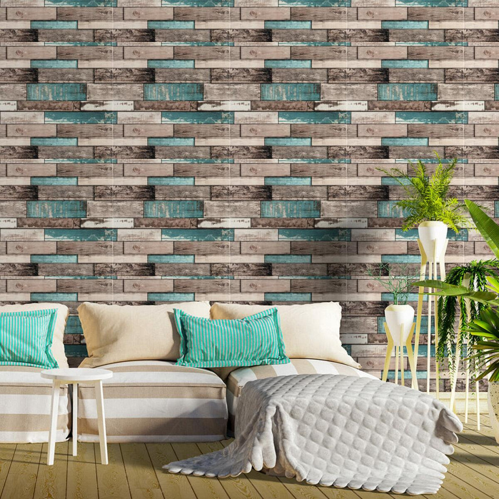 Декоративная 3D панель самоклейка 700x700x6мм Синее дерево (088) SW-00000275 Днепр - изображение 5