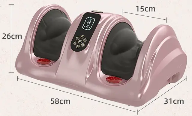 Массажер для ног (роликовый, компрессионный массаж, вибрация, прогрев) Benbo АМ-04 Розовый Киев - изображение 7