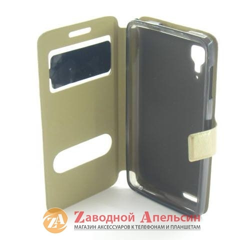 Чохол книжка Lenovo P780 Smart Case gold Одеса - фото 6