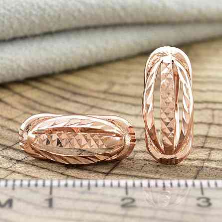 Серьги позолота РО Xuping (размер 17*7мм, вес 2,3г) Киев