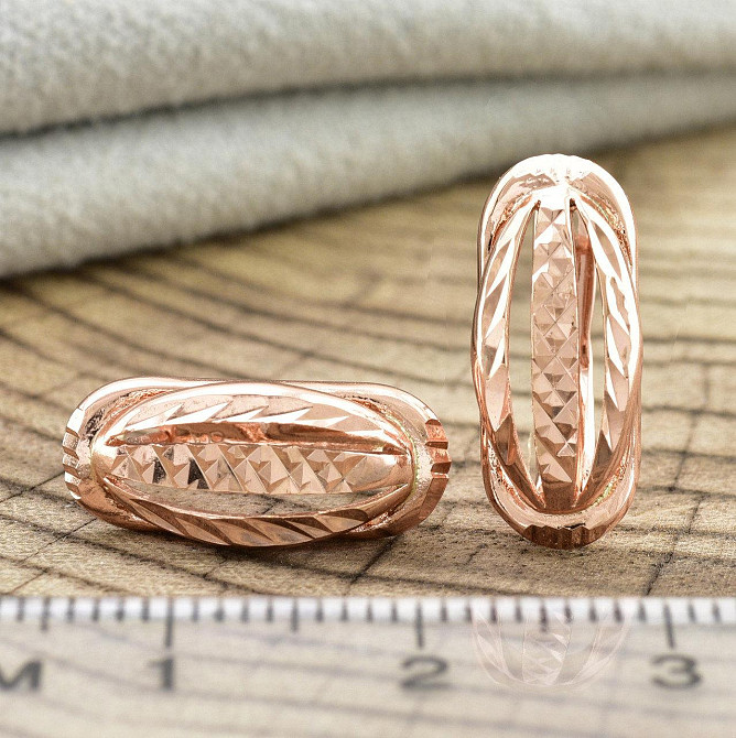 Серьги позолота РО Xuping (размер 17*7мм, вес 2,3г) Киев - изображение 3