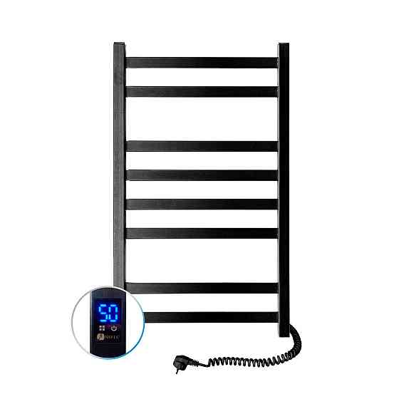 Рушникосушарка електрична NAVIN Авангард 480х800 Sensor з таймером, чорна Київ