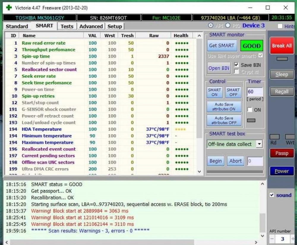 Жесткий диск для ноутбука TOSHIBA MK5061GSY 500GB новый Киев - изображение 1