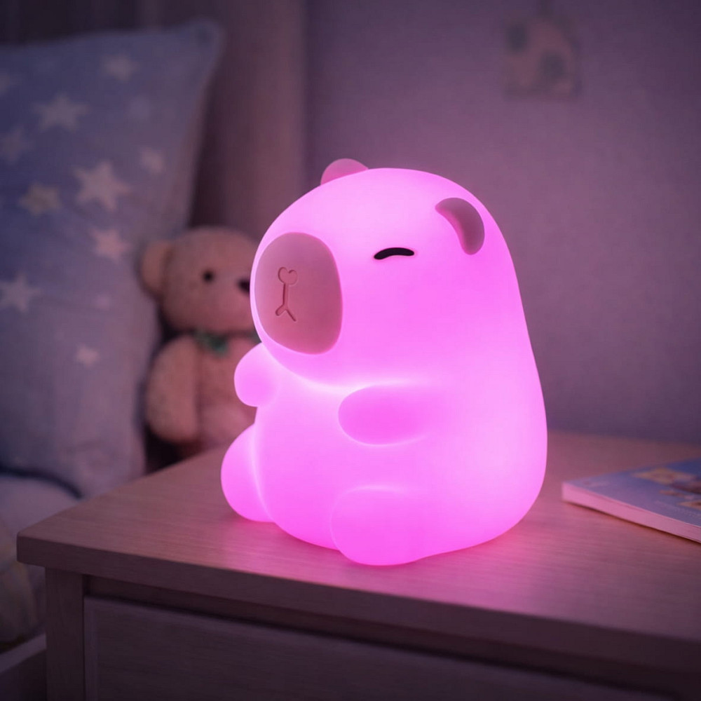 Світильник нічник Ardero SNL-C02ARD капібара коричневий RGB Харків - фото 2