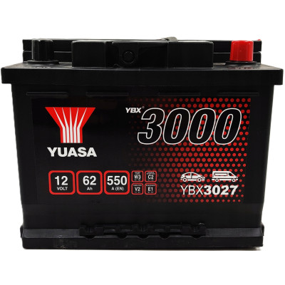 Акумулятор автомобільний Yuasa 12V 62Ah SMF Battery (YBX3027) Вінниця - фото 1