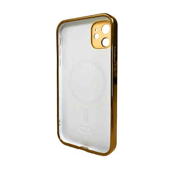 Чохол для смартфона AG Glass Sapphire Frame MagSafe Logo for Apple iPhone 11 Gold Київ
