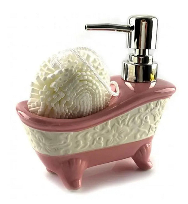 Диспенсер для мыла с мочалкой Ванна Киев - изображение 2