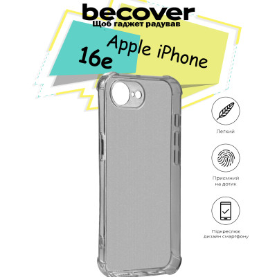 Чохол до мобільного телефона BeCover Anti-Shock Apple iPhone 16e Grey (713237) Вінниця - фото 3
