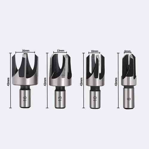 Набір пробкових фрез по дереву 8шт 6/10/13/16мм, циліндричні Вінниця