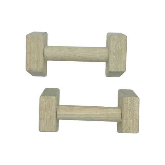 Паралетси, упори для віджимання дерев'яні Wood Gym Push Up NE-WD-20 з бука 20 см 2 шт Вінниця
