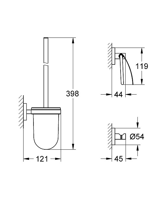 Комплект аксессуаров Grohe Essentials New 3 в 1 (40407001) Харьков - изображение 6