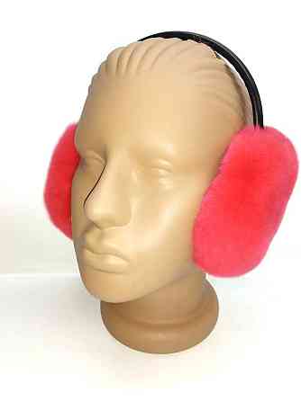 Хутряні навушники дитячі з Rex Червоний Харків