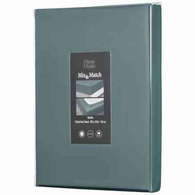 Простирадло Ardesto на резинці Mix&amp;Match Premium, 100% бавовна, сатин зелений 180х200+30 см (ART1820FSE) Вінниця