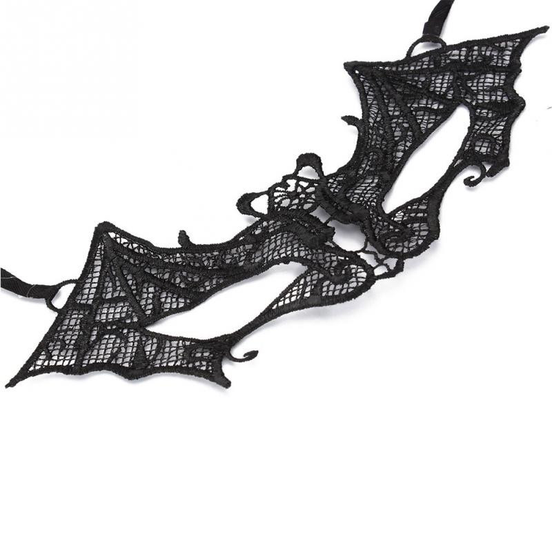 Маска Кажан чорний з мережива Київ - фото 3