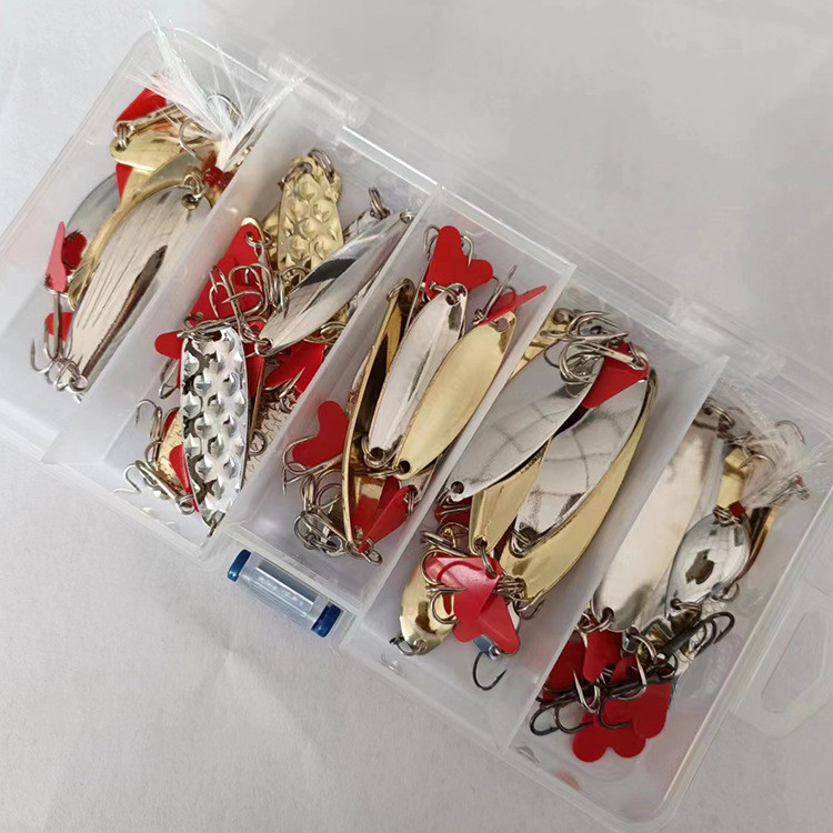 Комплект вращающихся блесен для рыбаков 36 штук — мормышки, вертушки и колебалки для спиннинга RESTEQ Киев - изображение 4