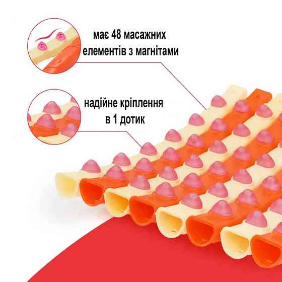 Обруч із масажними магнітними кульками Magnet Massage Hoop NE-F-50 Вінниця