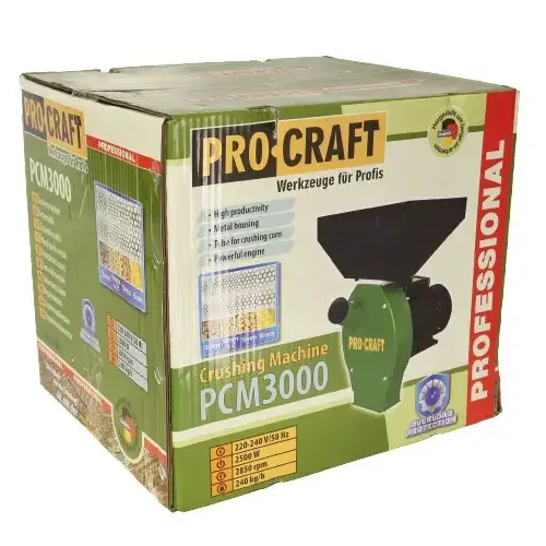 Універсальний подрібнювач кормів Procraft ,Подрібнювач зерна PCM 3000 2.5 кВт 240 кг/год,Дертемолка Львів