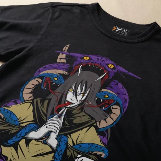 Футболка для підлітка хлопчика з принтом Наруто Орочімару Розмір 160 Anime10151 Дніпро