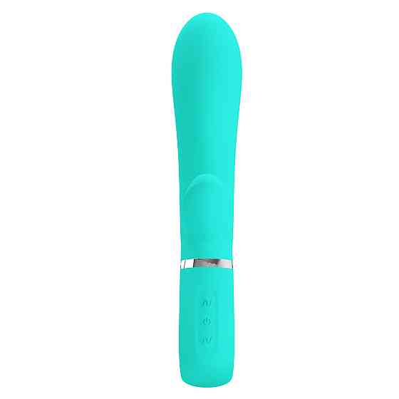 Вибратор с мягкой головкой и клиторальной стимуляцией Pretty Love - Thomas USB Green, BI-014621-3 Sex Aura Киев