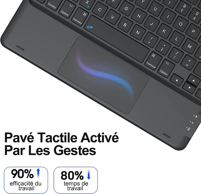 Фирменный защитный чехол EARTO с Bluetooth клавиатурой для iPad 10.2 (2019/20/21)/pro10.5(2017)/Air 3 10.5 Днепр - изображение 7