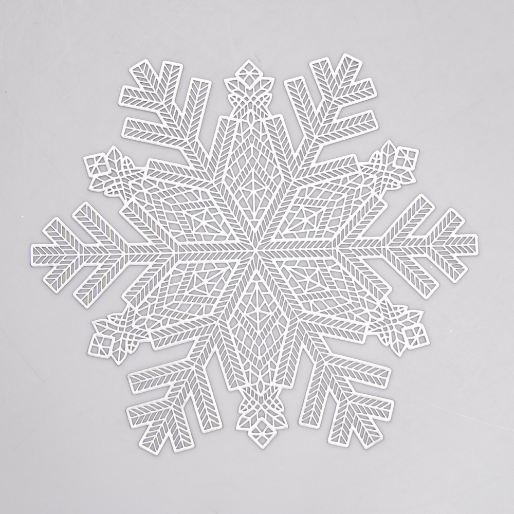 Коврик для сервировки стола Snowflake 38 см серебро HP-36327-21 Киев - изображение 1