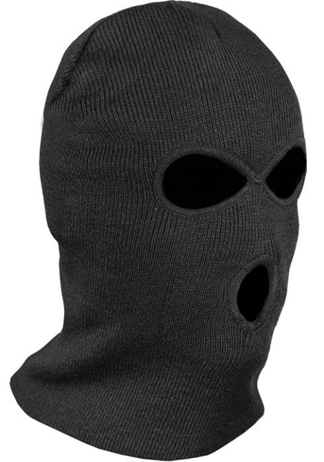 Універсальна Тактична Балаклава зимова з 3 отворами Mil-Tec від Sturm (12114002) Black Нововолинськ - фото 4