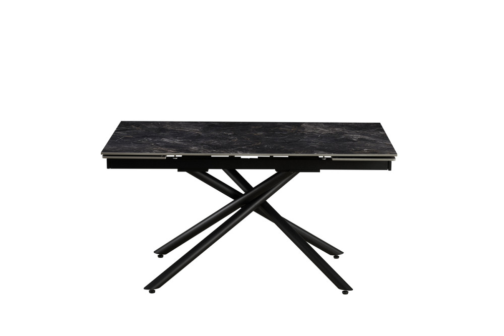 Стіл Мелані 140 (+60)*90, чорний/кераміка антрацит Київ - фото 4