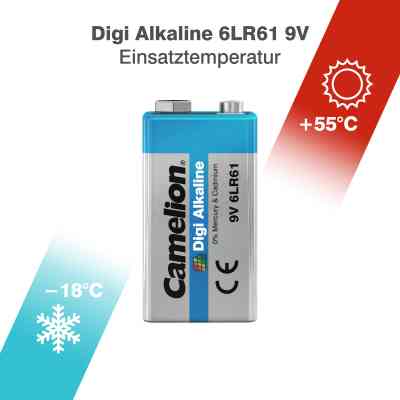 Батарейка Camelion Крона 6LR61 9V Digi Alkaline * 1 (6LR61-BP1DG) Вінниця