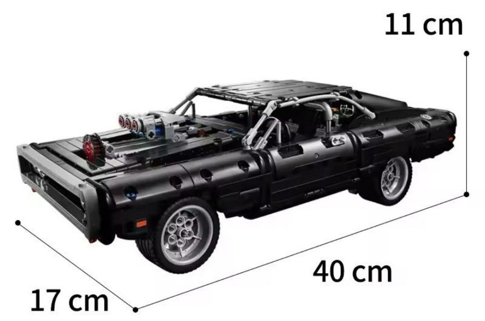 Конструктор LEGO машинка Додж Чарджер "Форсаж" 1077 деталей Techn. Київ - фото 7
