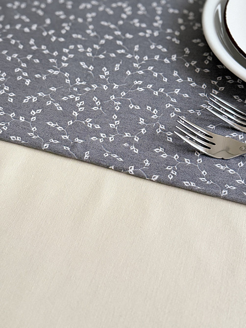 Ecotton Ранер доріжка Ecotton DUCK 45x170 см для обіднього столу водовідштовхувальна сірий (V 1 Коломия - фото 7