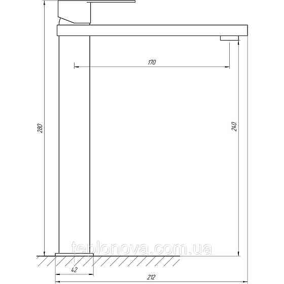 Смеситель для умывальника TOPAZ SARDINIA TS 08203-H18 Черновцы