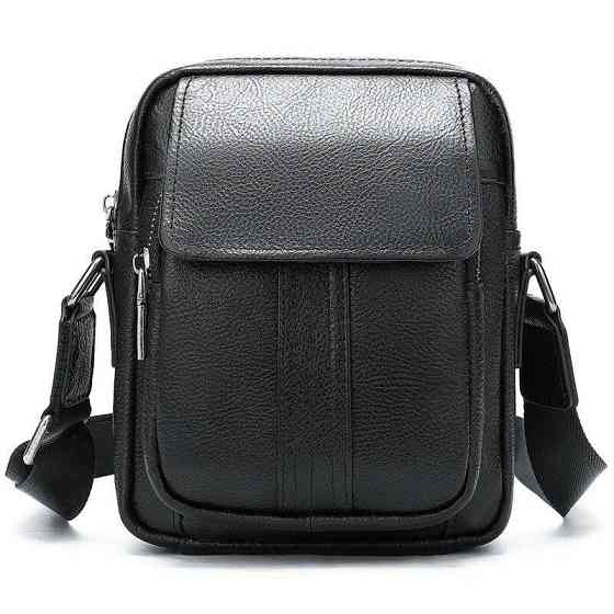 Сумка мужская кожаная флотар Vintage 14943 Черная Киев