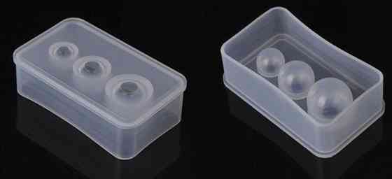 Силиконовая форма Шарики 90 на 40 мм серый Киев