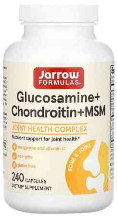 Глюкозамін хондроїтин МСМ Jarrow Formula Glucosamine + Chondroitin + MSM 240 капс Київ