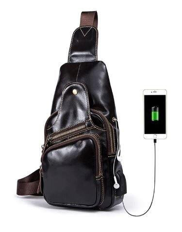 Сумка через плечо мужская Vintage 14838 Коричневая Киев - изображение 9