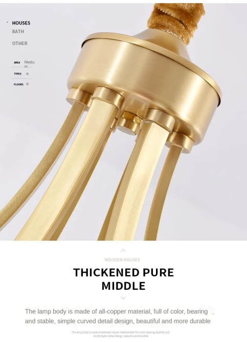 Світлодіодна люстра Дзвін 5027 (Золота) 5 плафонів Вінниця - фото 7