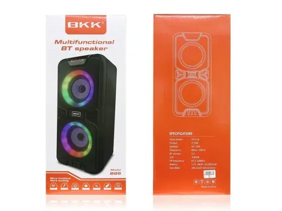 Колонка музыкальная портативная Bluetooth BKK B8 USB, Mini-Jack AUX 3.5 мм, MIC IN Одесса