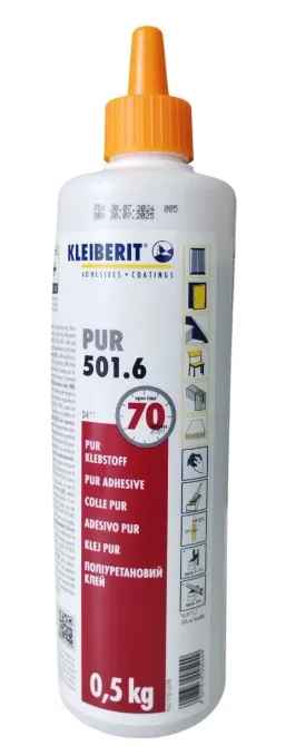 Клей столярный полиуретановый Kleiberit Pur 501.6, 0.5 кг Львов - изображение 1