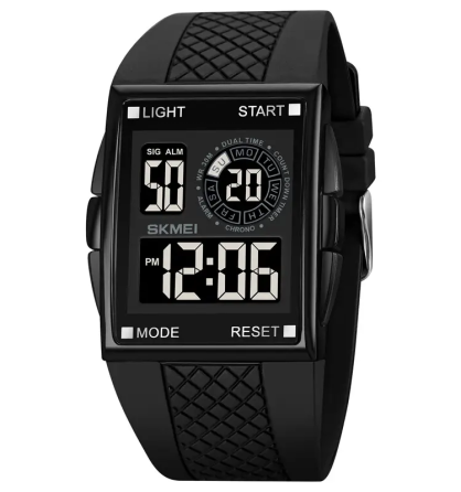 Чоловічий наручний кварцовий годинник Skmei 1967 (Чорний з чорним) Київ