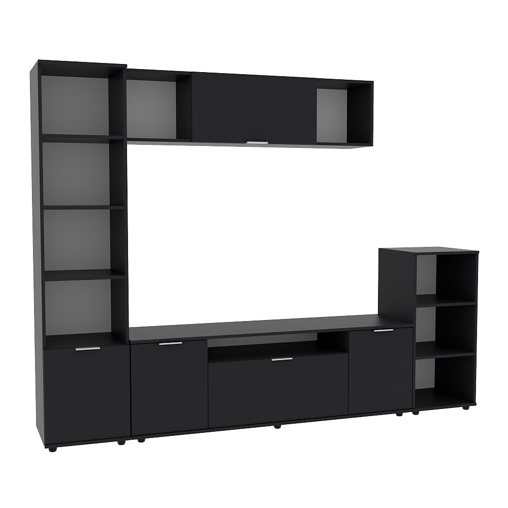 Стенка в гостиную Ketrin-4, Антрацит, 2440х425х1880 Львов - изображение 1