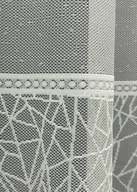 Тюль VR-Textil 1674т Жаккард Белый 300х270 см (42-0694) Киев - изображение 6