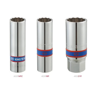 Головка торцевая KING TONY свечная 1/2" 14 мм 12-гранная (463014RC) Винница - изображение 1